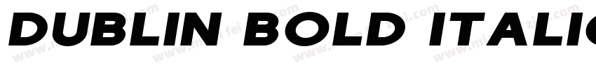 Dublin Bold Italic字体转换